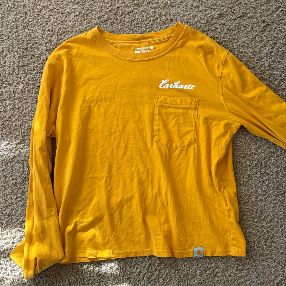 Carhartt Golden Yellow Long Sleeve Pocket Tee